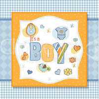 baby boy shower card