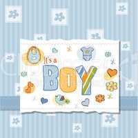 baby boy shower card