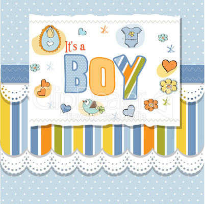 baby boy shower card