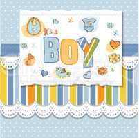 baby boy shower card