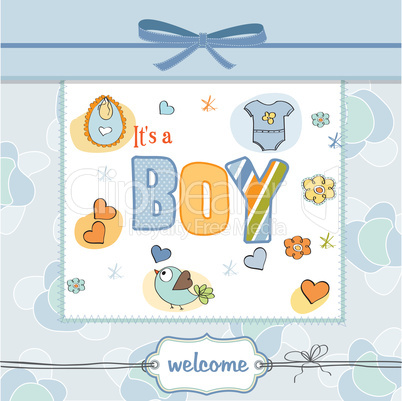 baby boy shower card