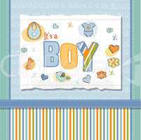 baby boy shower card