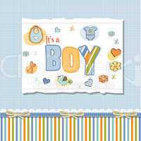 baby boy shower card