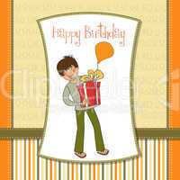 birthday card with boy