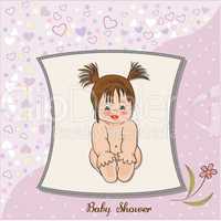 baby girl shower card