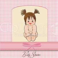 baby girl shower card