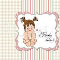 baby girl shower card