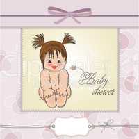 baby girl shower card