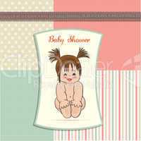 baby girl shower card