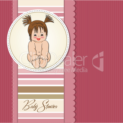 baby girl shower card