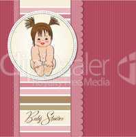 baby girl shower card