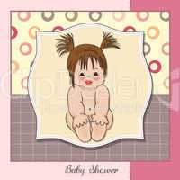 baby girl shower card