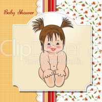 baby girl shower card