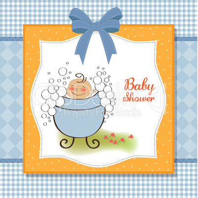 baby boy shower card