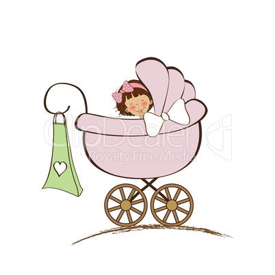 baby girl announcement card baby girl announcement card
