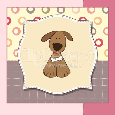 greeting card with dog