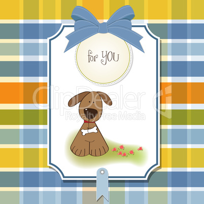 birthday card with dog