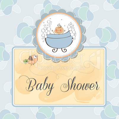 baby boy shower card