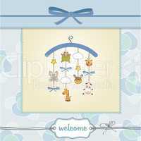 welcome baby announcement card