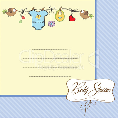 baby boy shower card