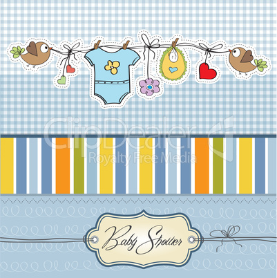 baby boy shower card