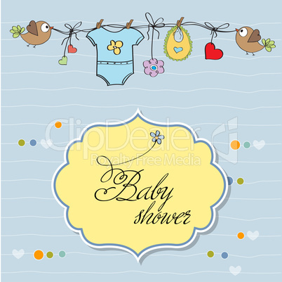 baby boy shower card