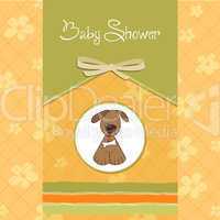 greeting card with small dog