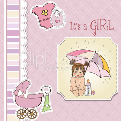 baby girl shower card baby girl shower card