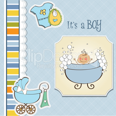 baby boy shower card