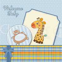 baby boy announcement card