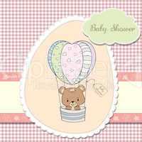 new baby girl announcement card