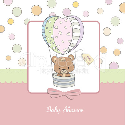 new baby girl announcement card