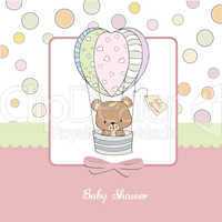 new baby girl announcement card