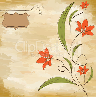 romantic flowers background