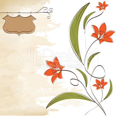 romantic flowers background