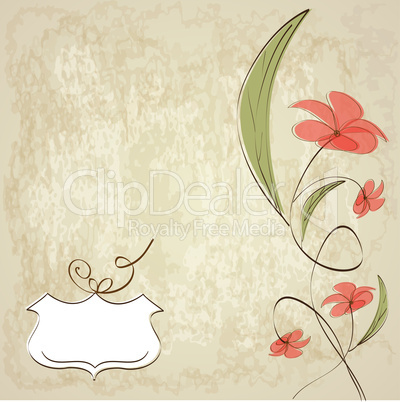 romantic flowers background