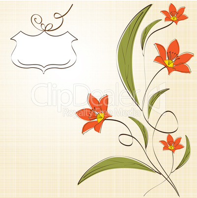 seamless pattern background with flowers