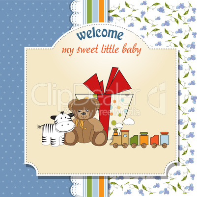 birthday greeting card with presents