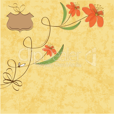 seamless pattern background with flowers