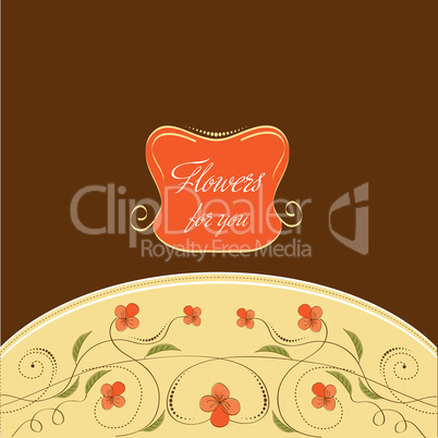 seamless pattern background with flowers