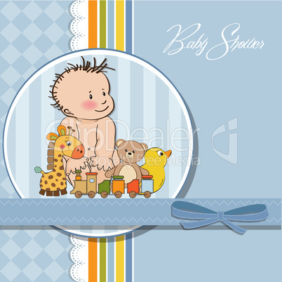 baby boy shower card