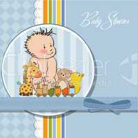 baby boy shower card