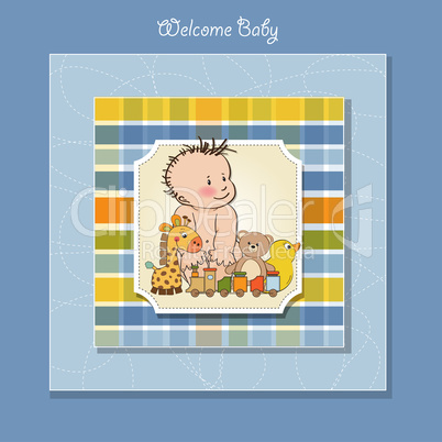 baby boy shower card