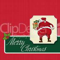 Santa Claus, Christmas greeting card