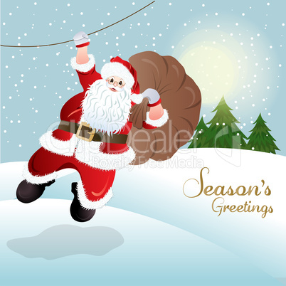 Santa Claus, greeting card design