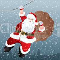 Santa Claus, greeting card design
