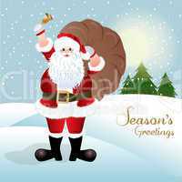 Santa Claus, greeting card design