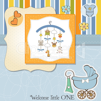 welcome baby announcement card