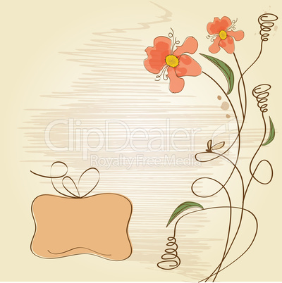 romantic flowers background