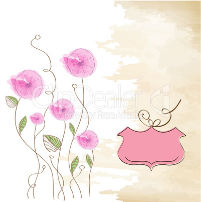 romantic flowers background